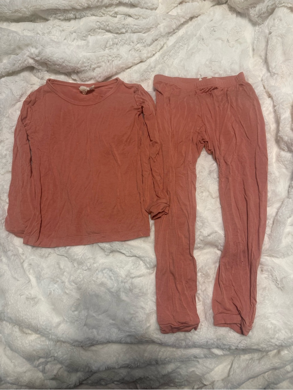 Kyte BABY Kids Two-Piece Long Sleeve Pajama Set - Rose